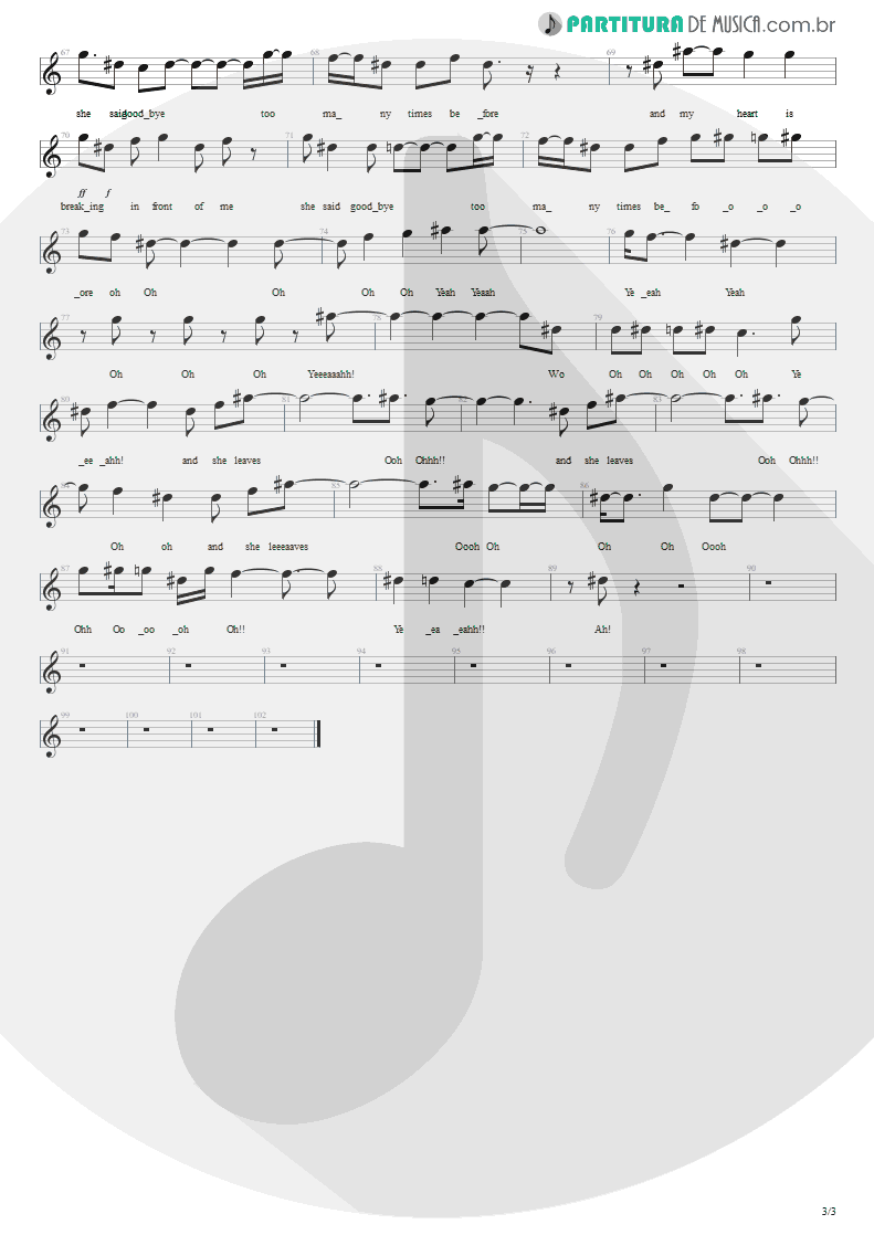 Partitura de musica de Canto - This Love | Maroon 5 | Songs About Jane 2002 - pag 3