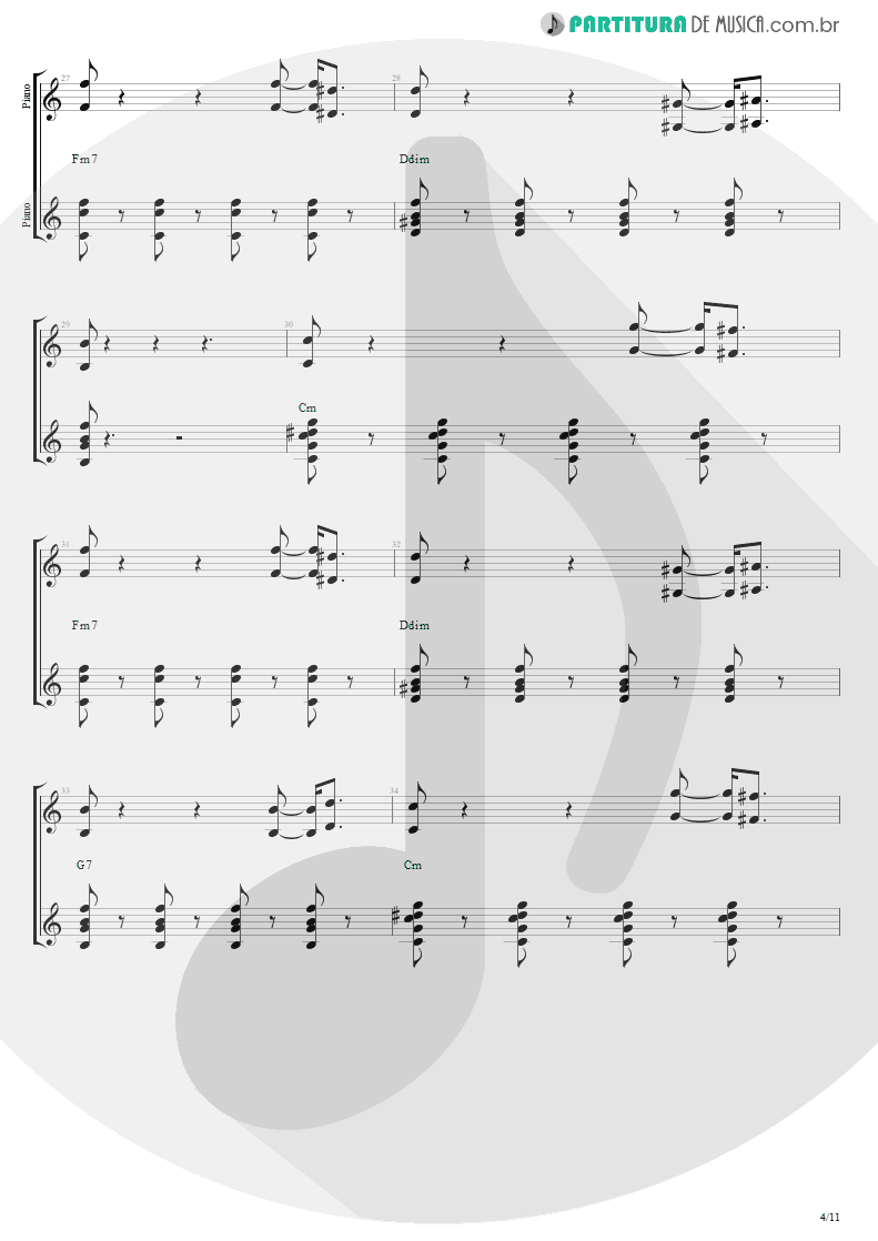 Partitura de musica de Piano - This Love | Maroon 5 | Songs About Jane 2002 - pag 4