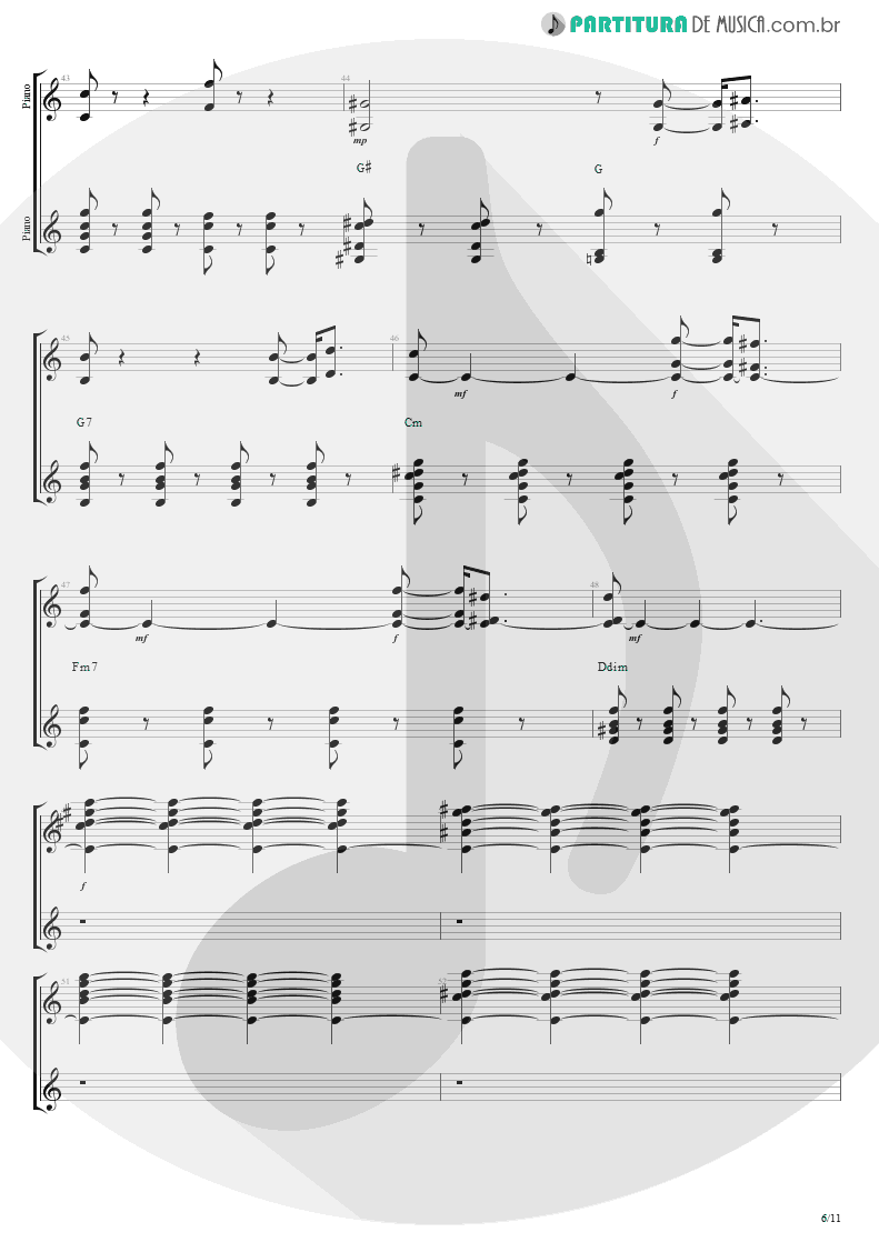 Partitura de musica de Piano - This Love | Maroon 5 | Songs About Jane 2002 - pag 6