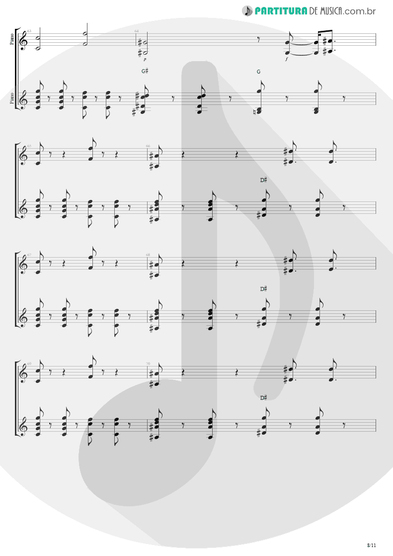 Partitura de musica de Piano - This Love | Maroon 5 | Songs About Jane 2002 - pag 8