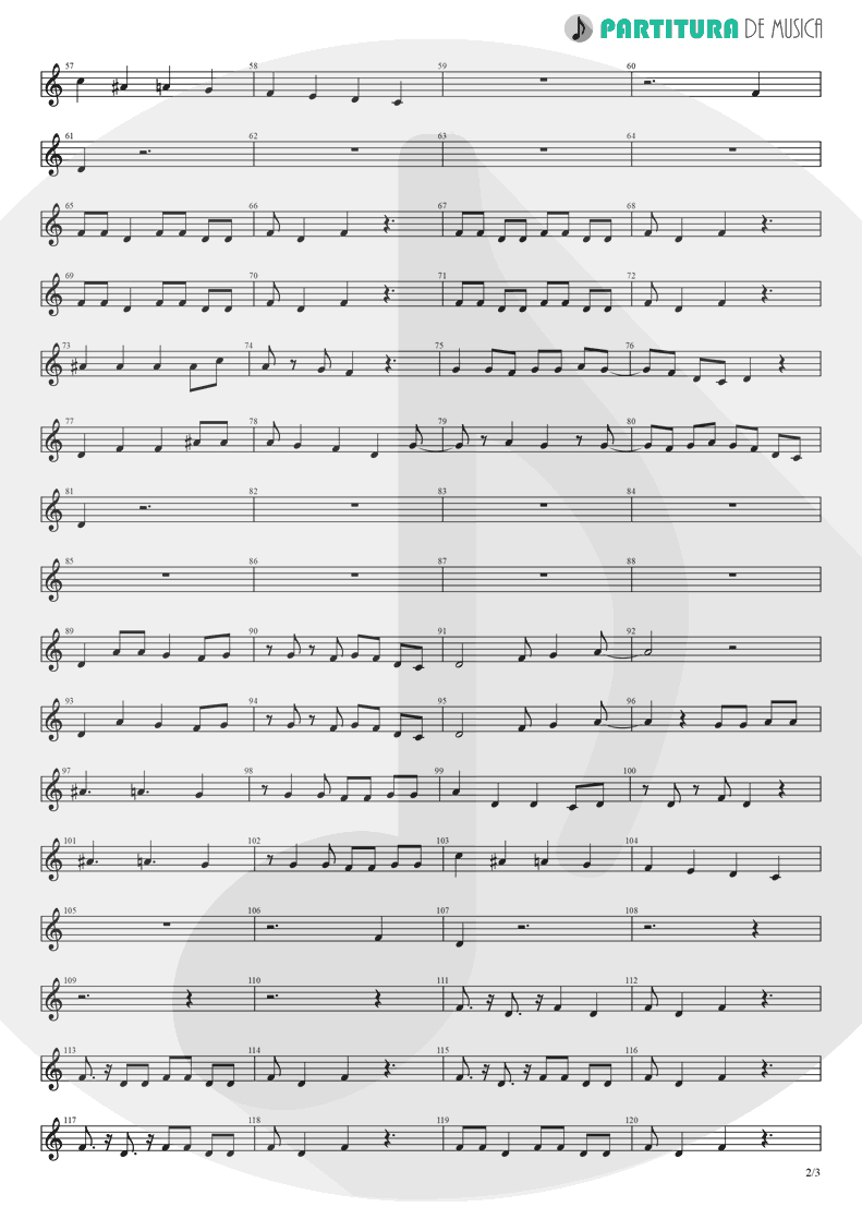 Partitura de musica de Clarinete - Break Out | Nanase Aikawa | Red 1996 - pag 2