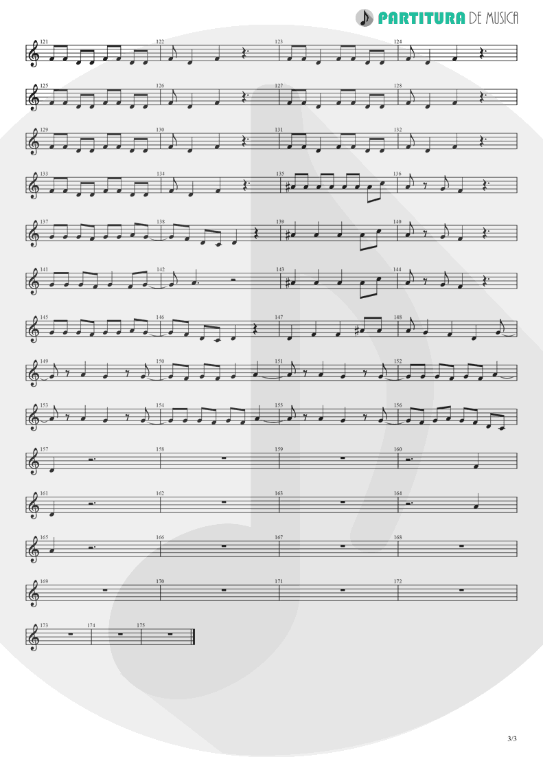 Partitura de musica de Clarinete - Break Out | Nanase Aikawa | Red 1996 - pag 3