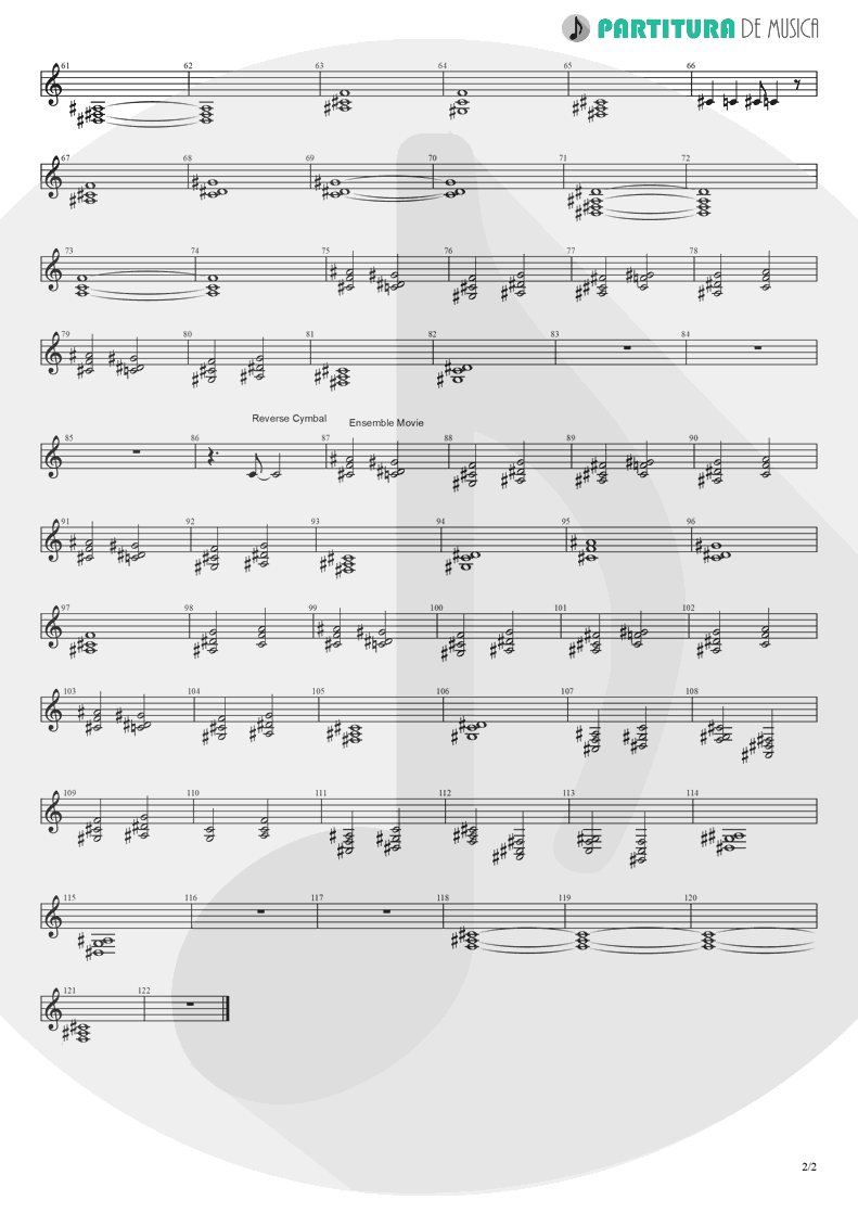 Partitura de musica de Violino - Koigokoro | Nanase Aikawa | Paradox 1997 - pag 2
