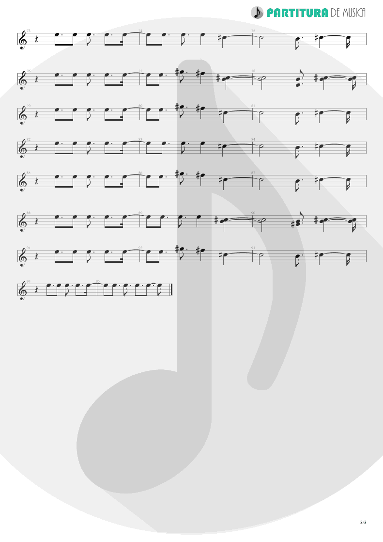 Partitura de musica de Canto - Lyla | Oasis | Don't Believe the Truth 2005 - pag 3