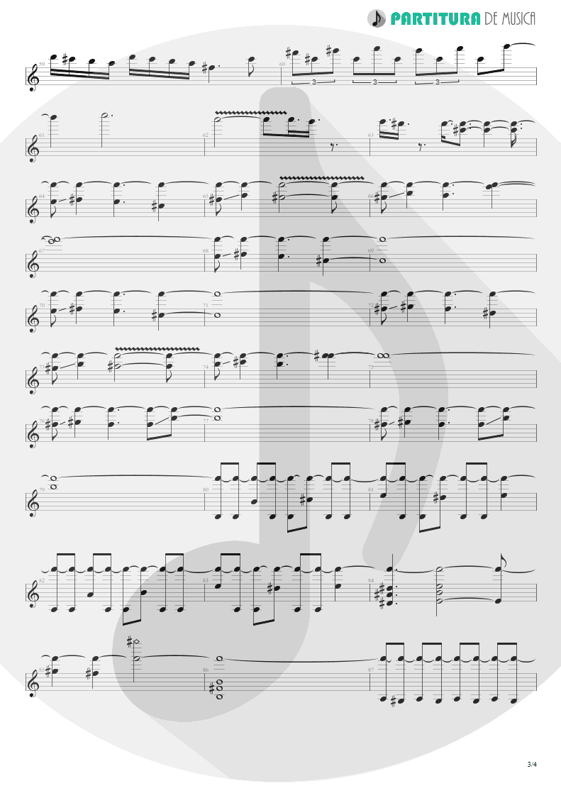 Partitura de musica de Guitarra Elétrica - Mais Que Vencedores | Oficina G3 | Nada é Tão Novo, Nada é Tão Velho 1993 - pag 3