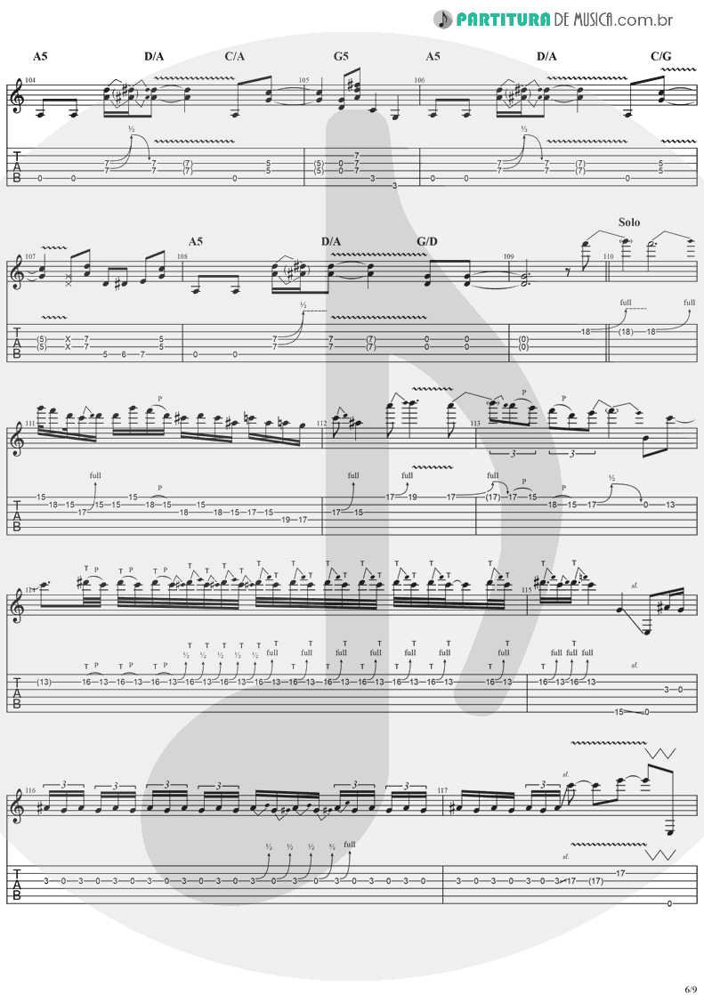 Tablatura + Partitura de musica de Guitarra Elétrica - I Don't Know | Ozzy Osbourne | Blizzard Of Ozz 1980 - pag 6