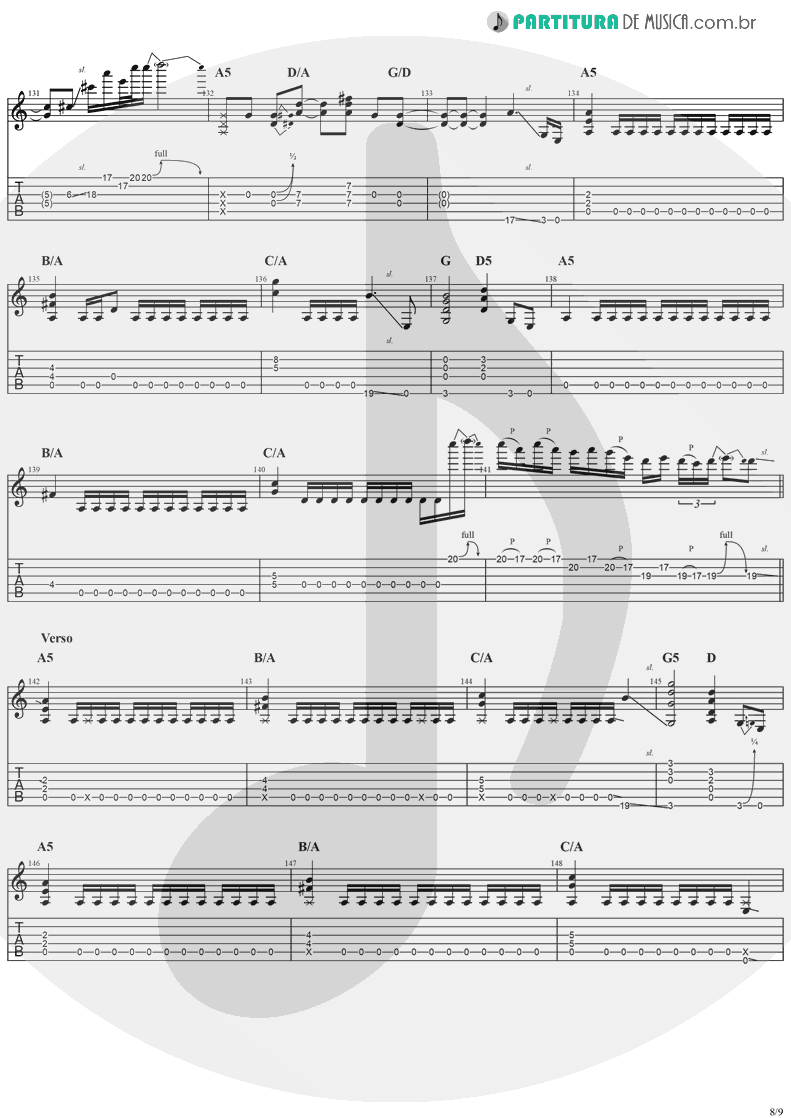 Tablatura + Partitura de musica de Guitarra Elétrica - I Don't Know | Ozzy Osbourne | Blizzard Of Ozz 1980 - pag 8