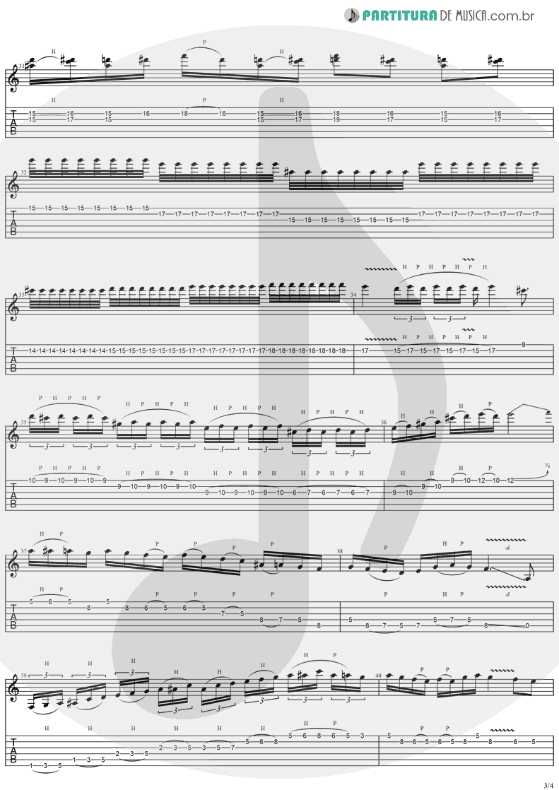 Tablatura + Partitura de musica de Guitarra Elétrica - Mr. Crowley | Ozzy Osbourne | Blizzard Of Ozz 1980 - pag 3