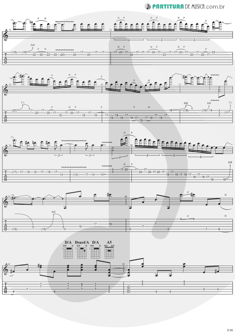 Tablatura + Partitura de musica de Guitarra Elétrica - No Bone Movies | Ozzy Osbourne | Blizzard Of Ozz 1980 - pag 5
