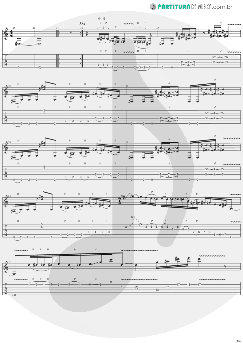 Tablatura + Partitura de musica de Guitarra Elétrica - Diary Of A Madman | Ozzy Osbourne | Diary Of A Madman 1981 - pag 3