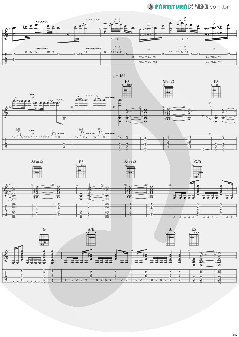 Tablatura + Partitura de musica de Guitarra Elétrica - Killer Of Giants | Ozzy Osbourne | The Ultimate Sin 1986 - pag 4