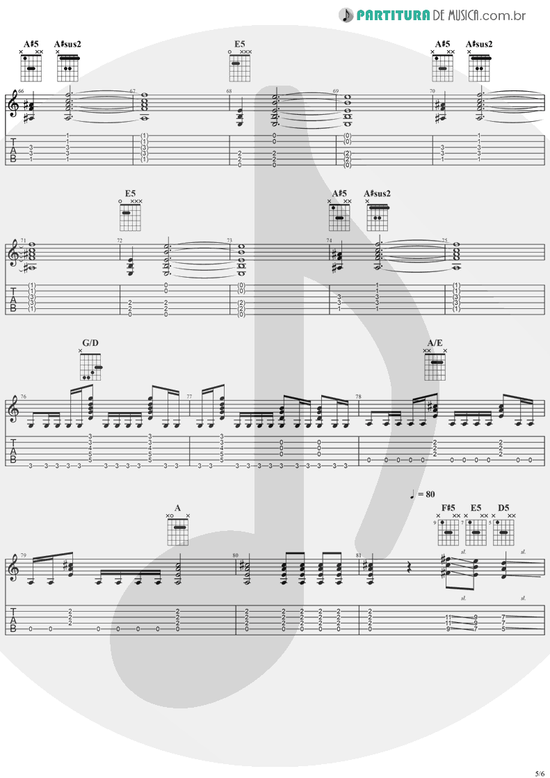 Tablatura + Partitura de musica de Guitarra Elétrica - Killer Of Giants | Ozzy Osbourne | The Ultimate Sin 1986 - pag 5