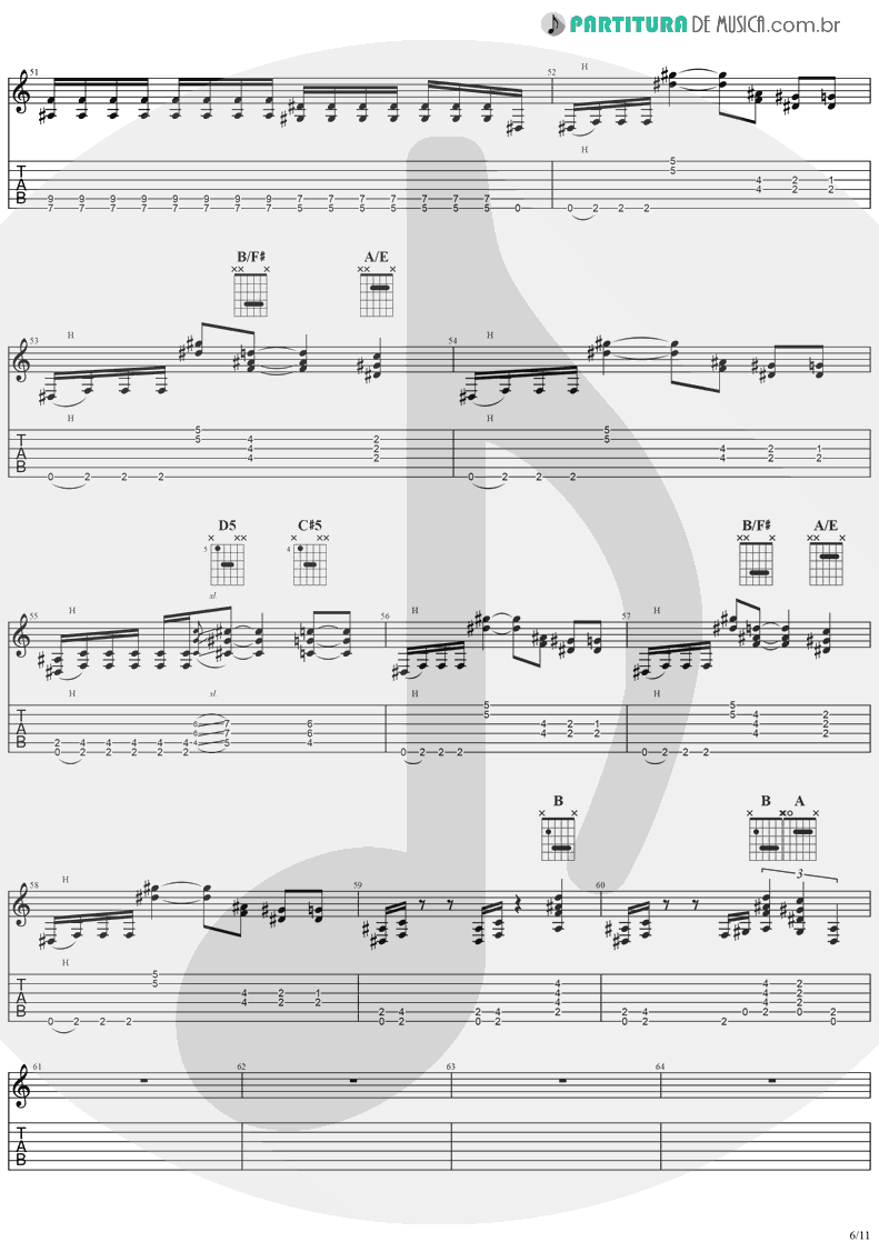 Tablatura + Partitura de musica de Guitarra Elétrica - Miracle Man | Ozzy Osbourne | No Rest For The Wicked 1988 - pag 6