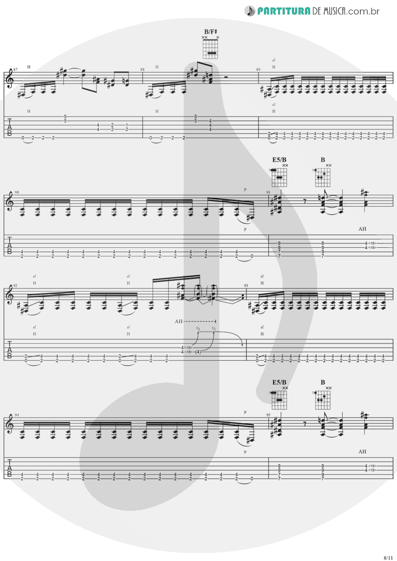 Tablatura + Partitura de musica de Guitarra Elétrica - Miracle Man | Ozzy Osbourne | No Rest For The Wicked 1988 - pag 8