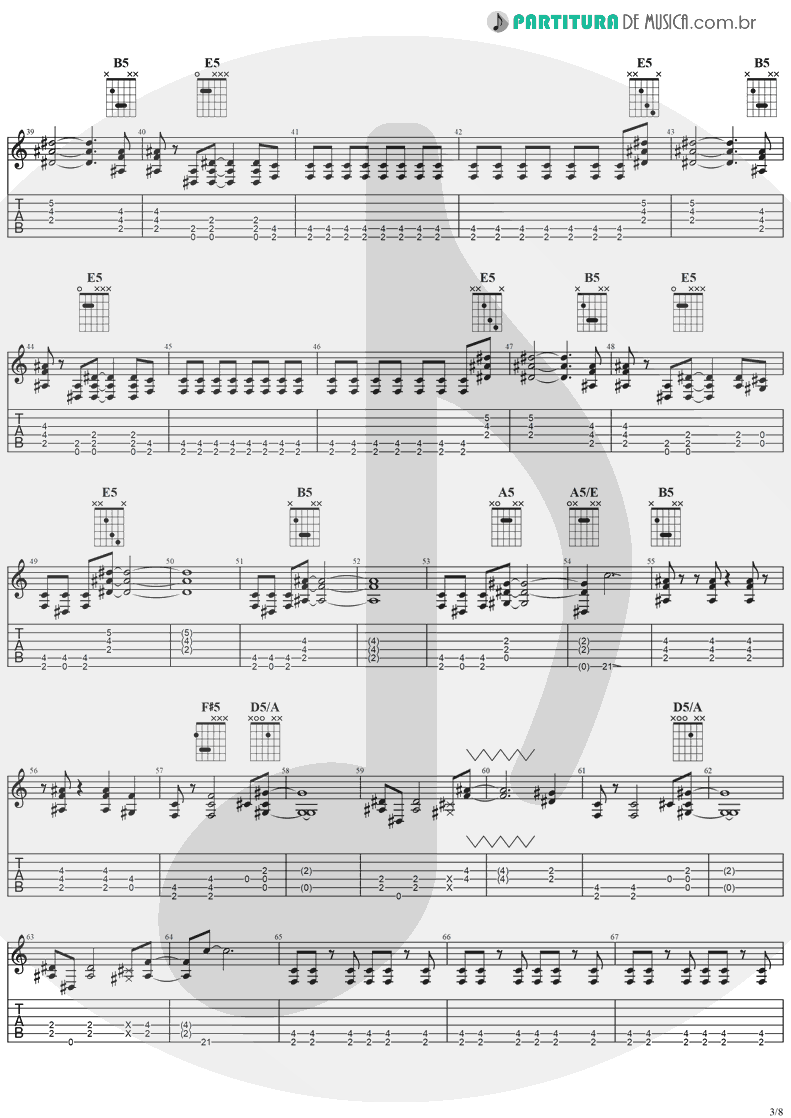 Tablatura + Partitura de musica de Guitarra Elétrica - Desire | Ozzy Osbourne | No More Tears 1991 - pag 3