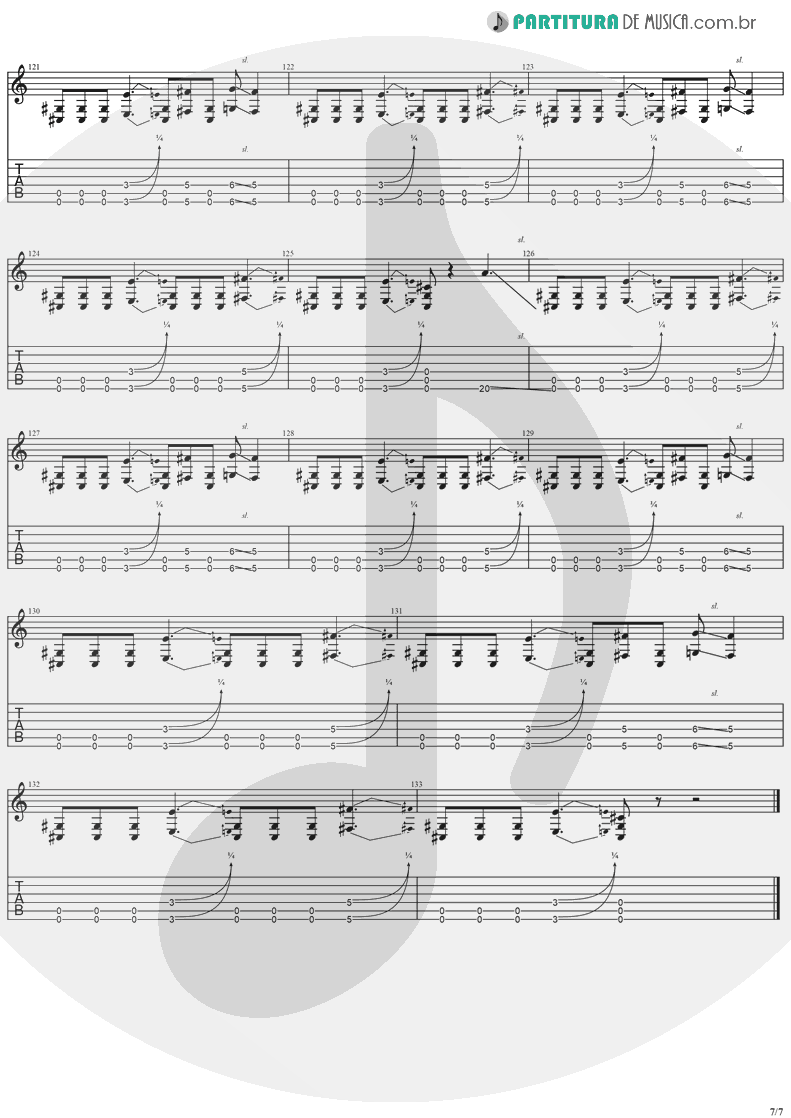 Tablatura + Partitura de musica de Guitarra Elétrica - Perry Mason | Ozzy Osbourne | Ozzmosis 1995 - pag 7