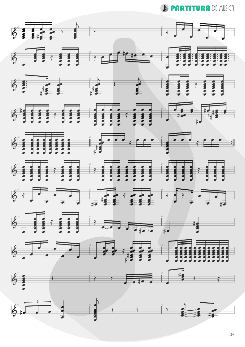 Partitura de musica de Violão - El Inclusero | Paco de Lucía | Canciones Andaluzas Para 2 Guitarras 1967 - pag 2