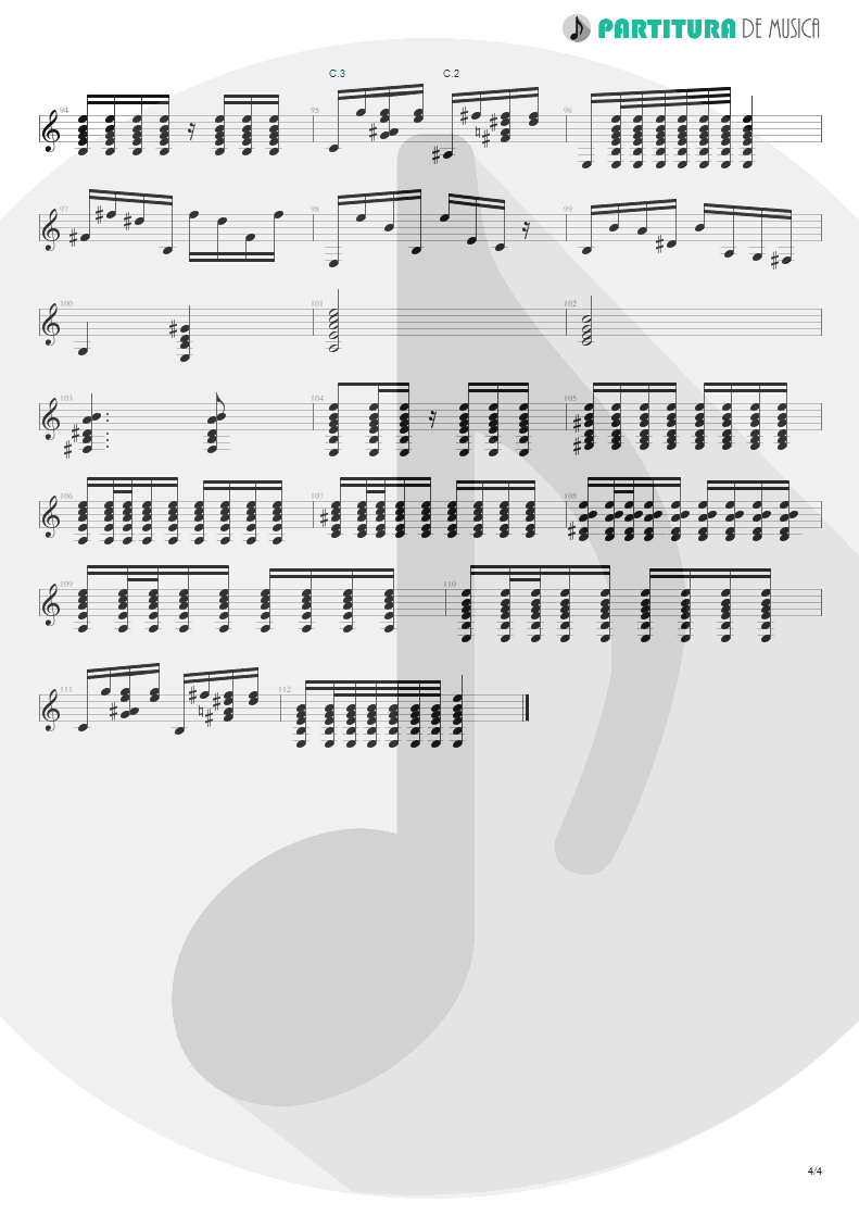 Partitura de musica de Violão - El Inclusero | Paco de Lucía | Canciones Andaluzas Para 2 Guitarras 1967 - pag 4