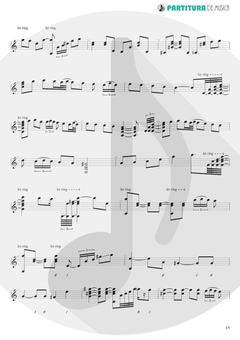 Partitura de musica de Violão - Manhã De Carnaval | Paco de Lucía | Dos guitarras flamencas en América Latina 1967 - pag 3