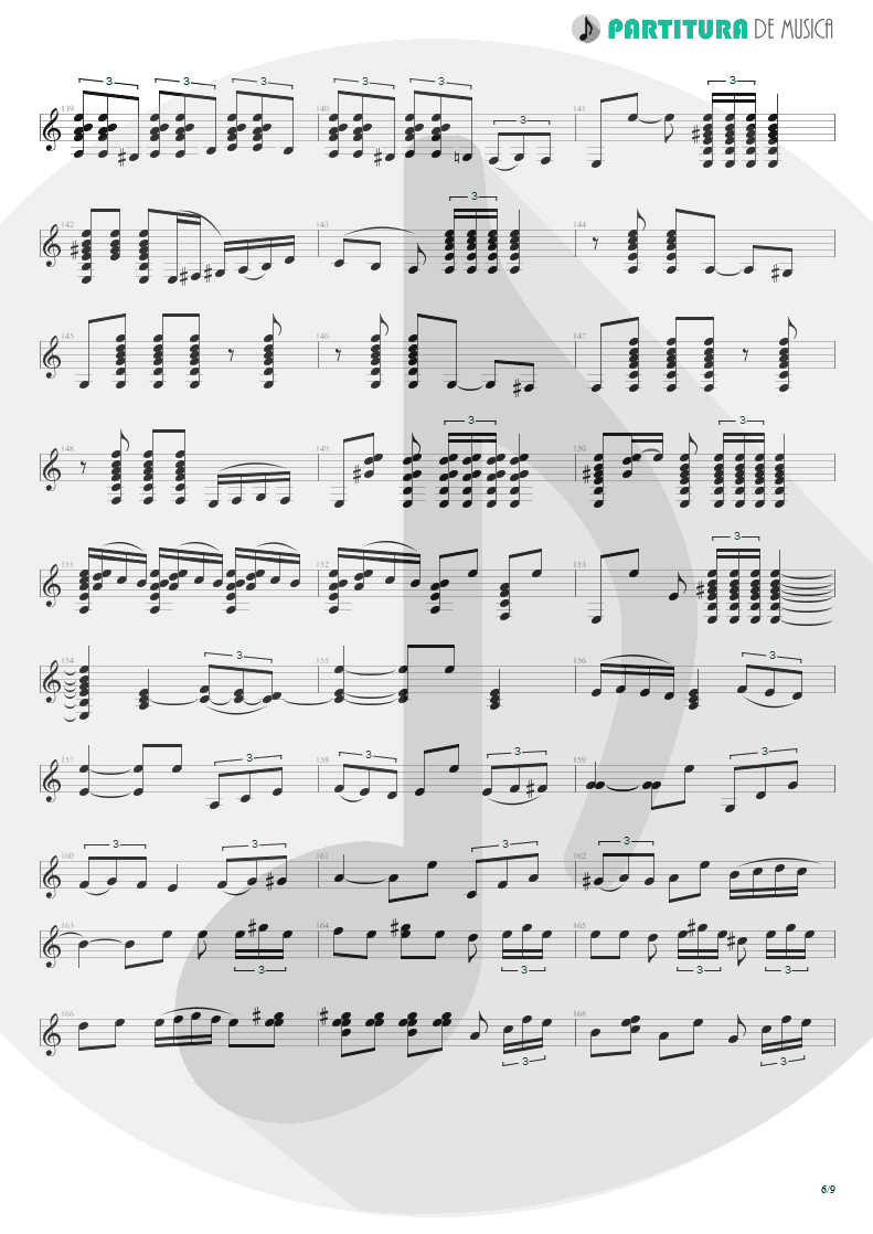 Partitura de musica de Violão - Aires Choqueros, Fandangos De Huelva | Paco de Lucía | Fuente y Caudal 1973 - pag 6