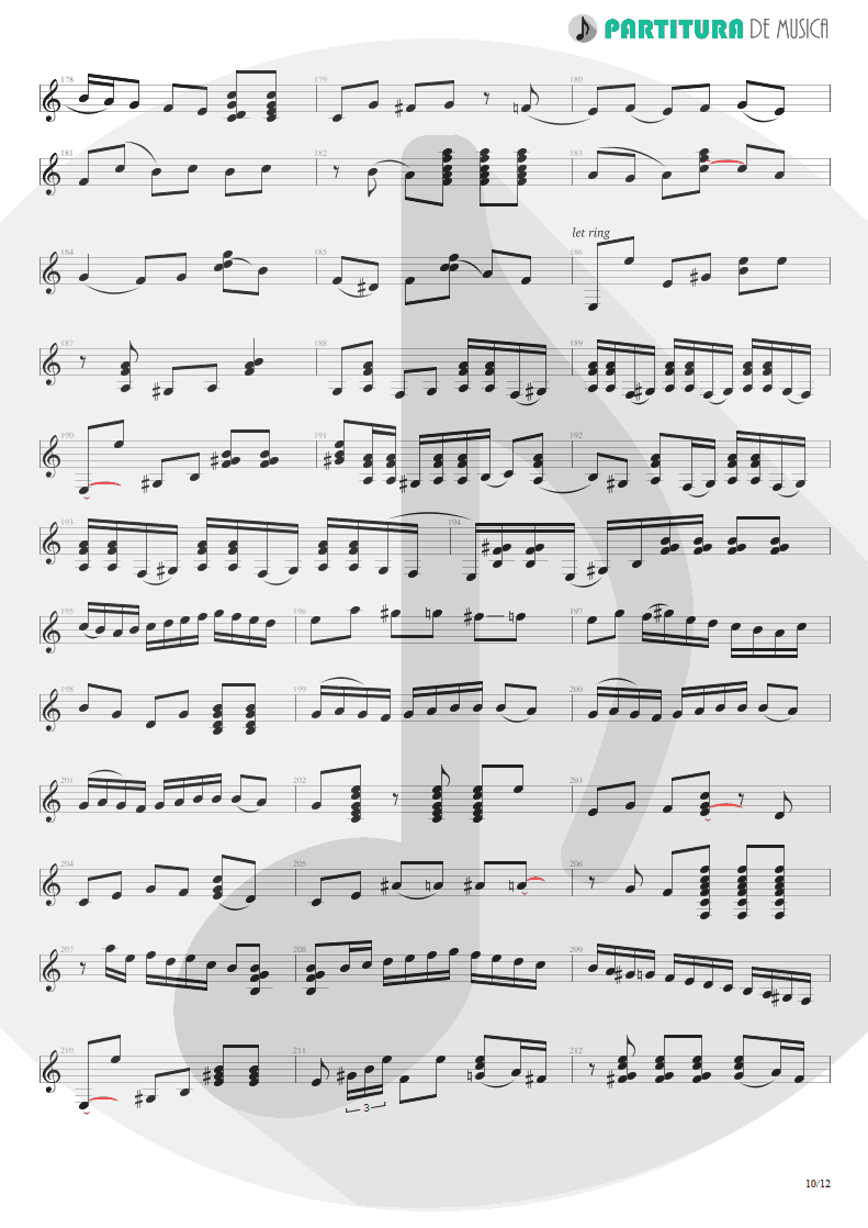 Partitura de musica de Violão - Plaza Alta | Paco de Lucía | Almoraima 1976 - pag 10