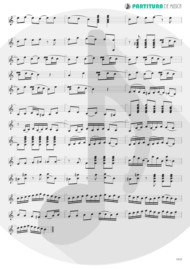 Partitura de musica de Violão - Plaza Alta | Paco de Lucía | Almoraima 1976 - pag 12