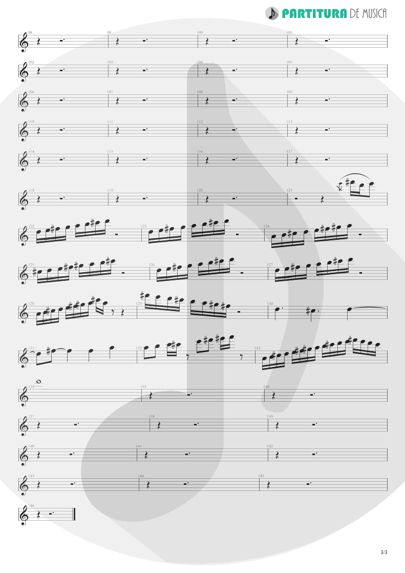 Partitura de musica de Guitarra Elétrica - A Kind Of Magic | Queen | A Kind of Magic 1986 - pag 3