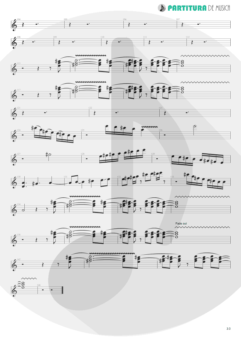 Partitura de musica de Guitarra Elétrica - A Kind Of Magic | Queen | A Kind of Magic 1986 - pag 3