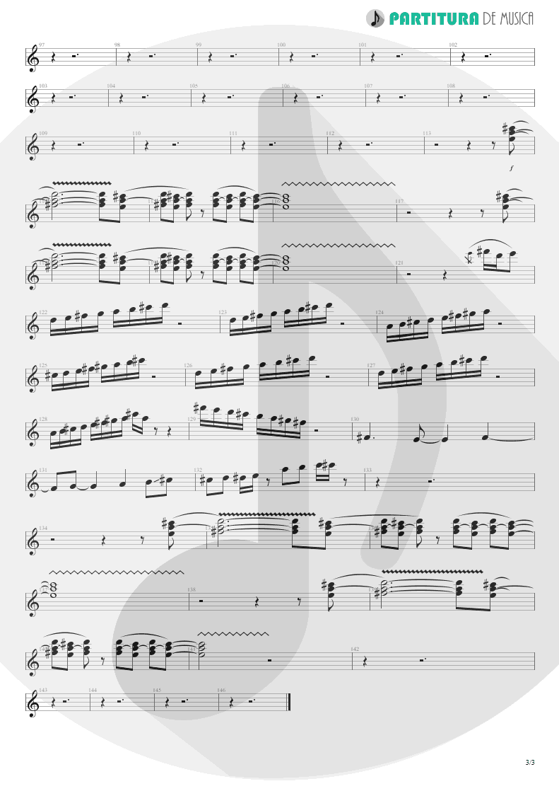 Partitura de musica de Guitarra Elétrica - A Kind Of Magic | Queen | A Kind of Magic 1986 - pag 3