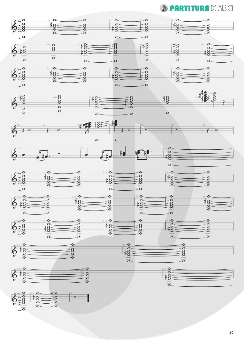 Partitura de musica de Teclado - A Kind Of Magic | Queen | A Kind of Magic 1986 - pag 2