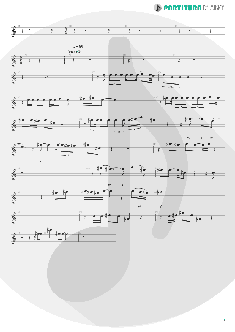 Partitura de musica de Canto - Innuendo | Queen | Innuendo 1991 - pag 4