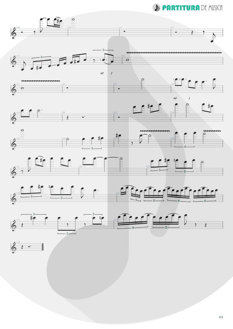 Partitura de musica de Guitarra Elétrica - Still Loving You | Scorpions | Love at First Sting 1984 - pag 3