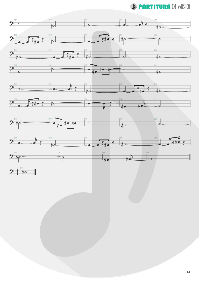 Partitura de musica de Baixo Elétrico - Believe In Love | Scorpions | Savage Amusement 1988 - pag 5