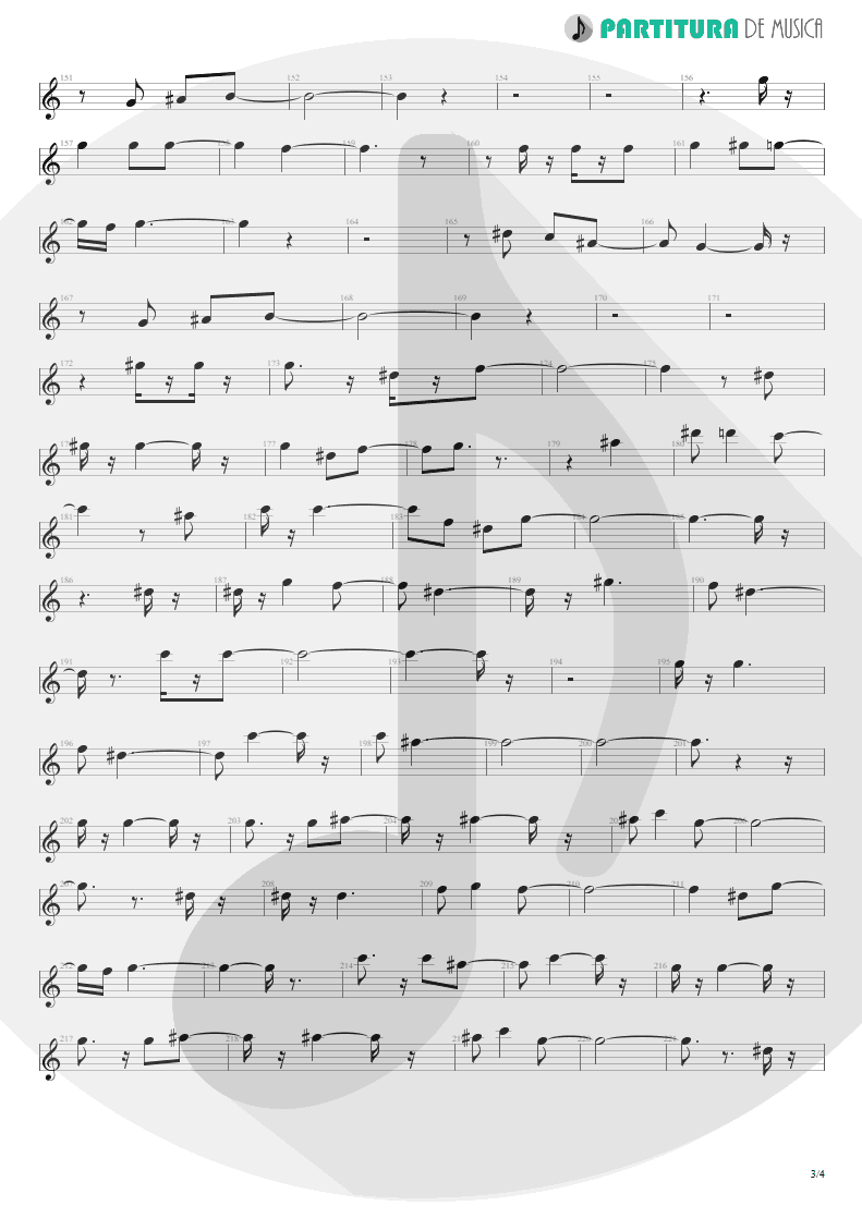 Partitura de musica de Canto - Believe In Love | Scorpions | Savage Amusement 1988 - pag 3