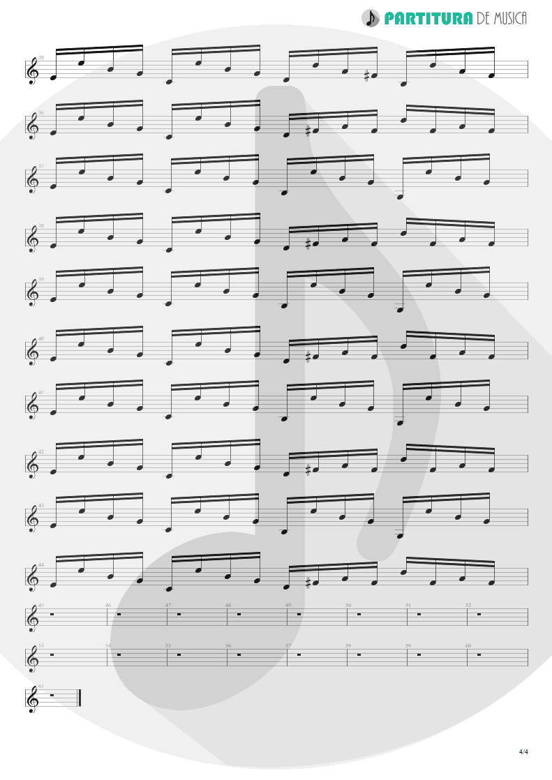 Partitura de musica de Violão - Send Me An Angel | Scorpions | Crazy World 1990 - pag 4