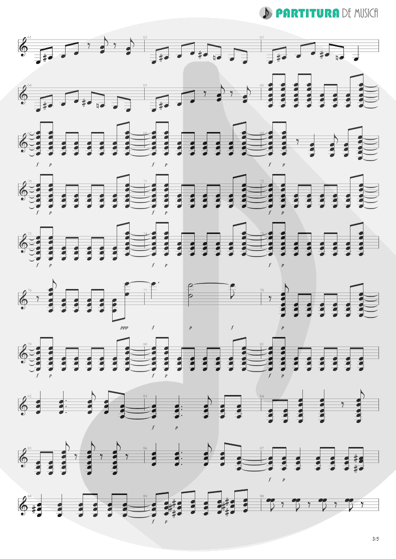 Partitura de musica de Guitarra Elétrica - Tease Me Please Me | Scorpions | Crazy World 1990 - pag 3