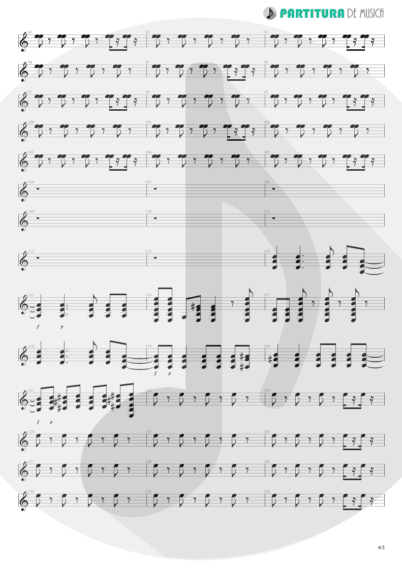 Partitura de musica de Guitarra Elétrica - Tease Me Please Me | Scorpions | Crazy World 1990 - pag 4