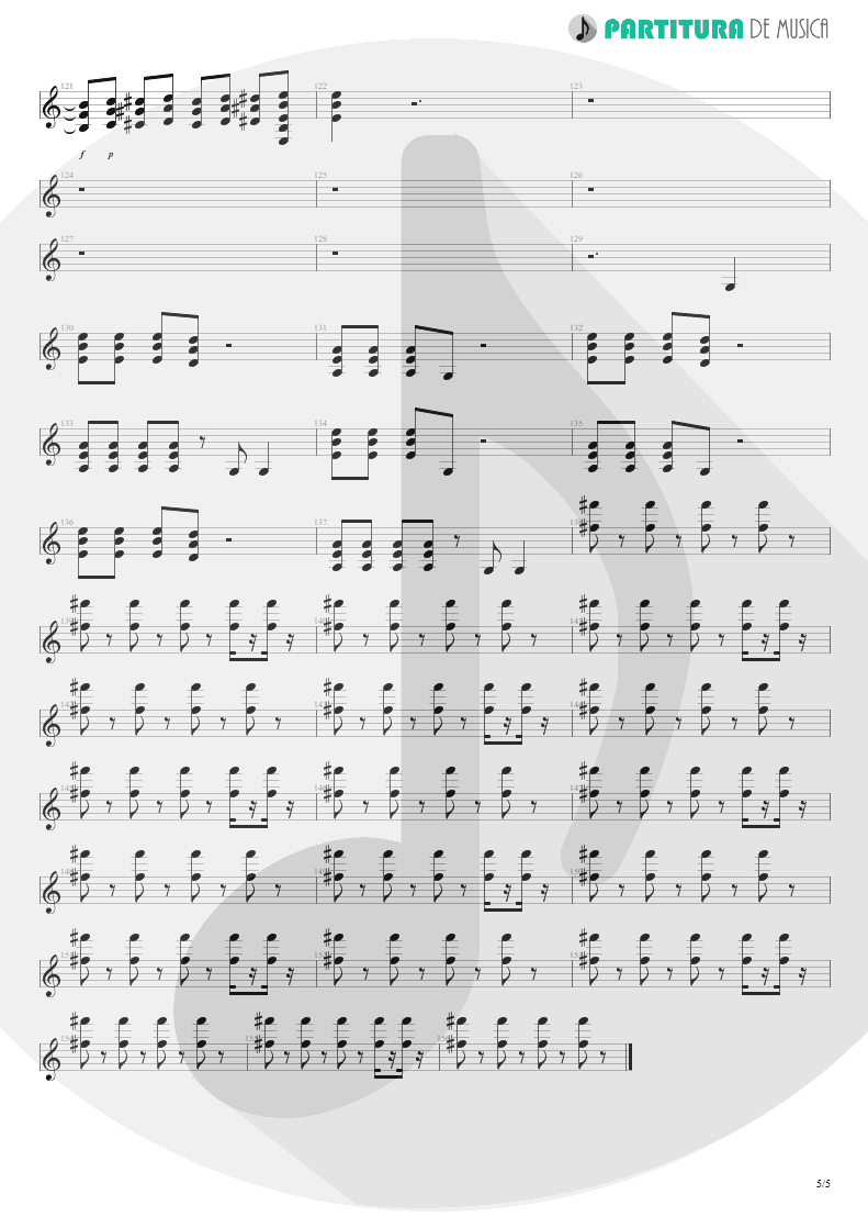 Partitura de musica de Guitarra Elétrica - Tease Me Please Me | Scorpions | Crazy World 1990 - pag 5