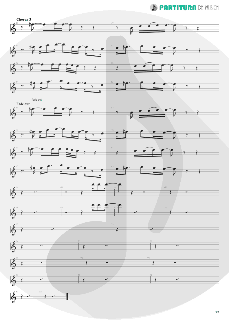 Partitura de musica de Harmônica - You And I | Scorpions | Pure Instinct 1996 - pag 3