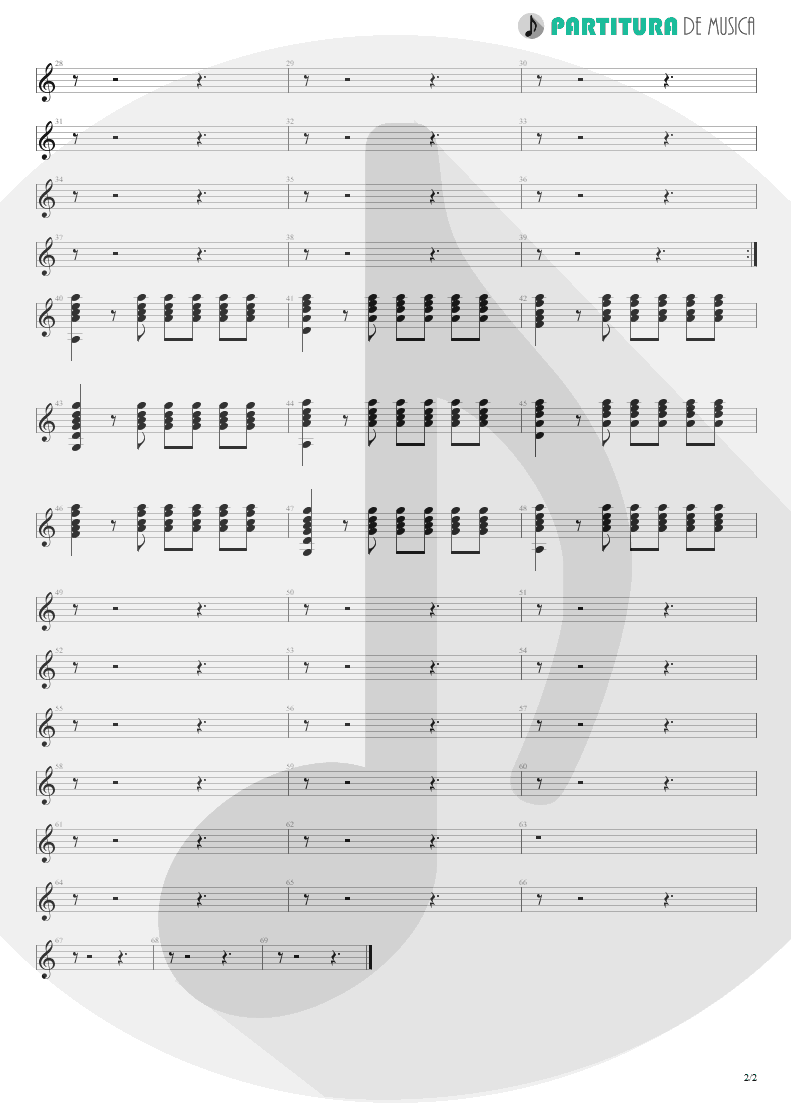 Partitura de musica de Guitarra Elétrica - You Give Me All I Need | Scorpions | Blackout 1997 - pag 2