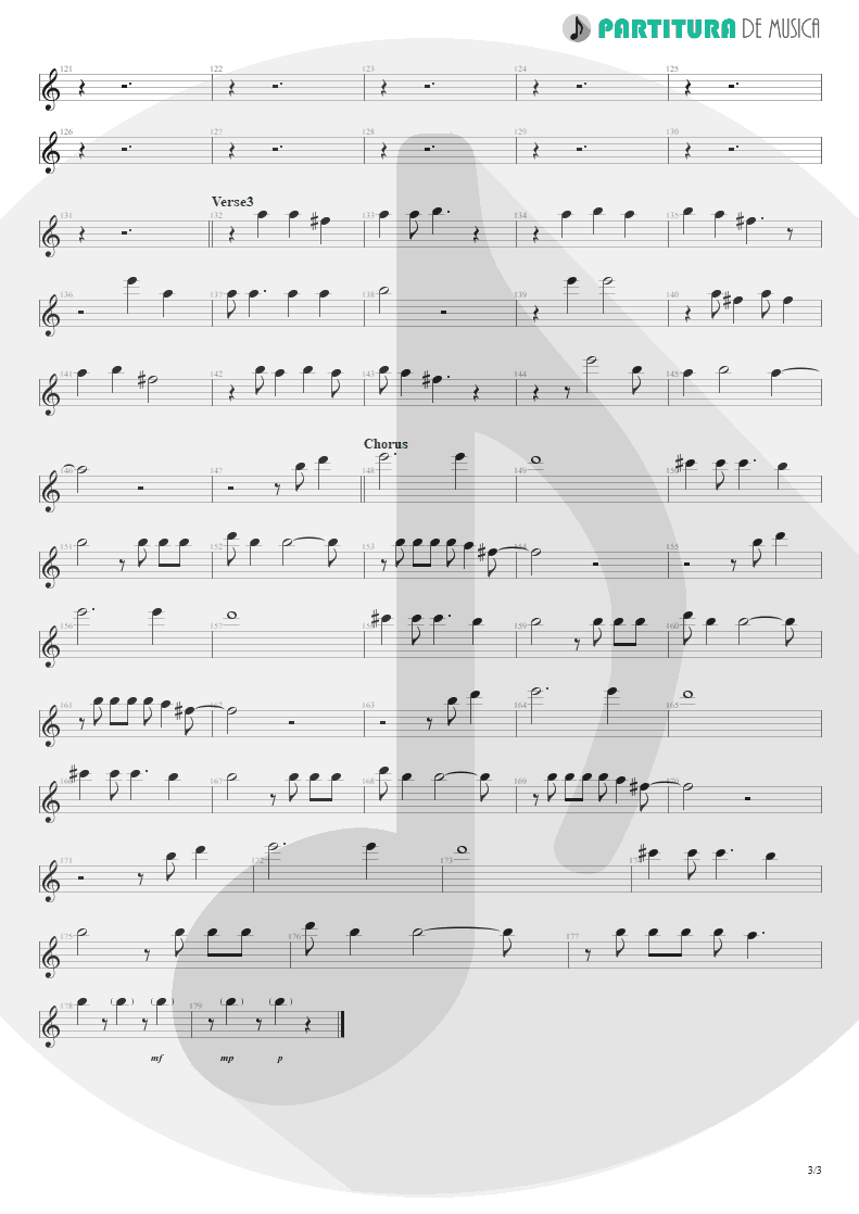 Partitura de musica de Canto - Another Piece Of Meat | Scorpions | Lovedrive 1997 - pag 3