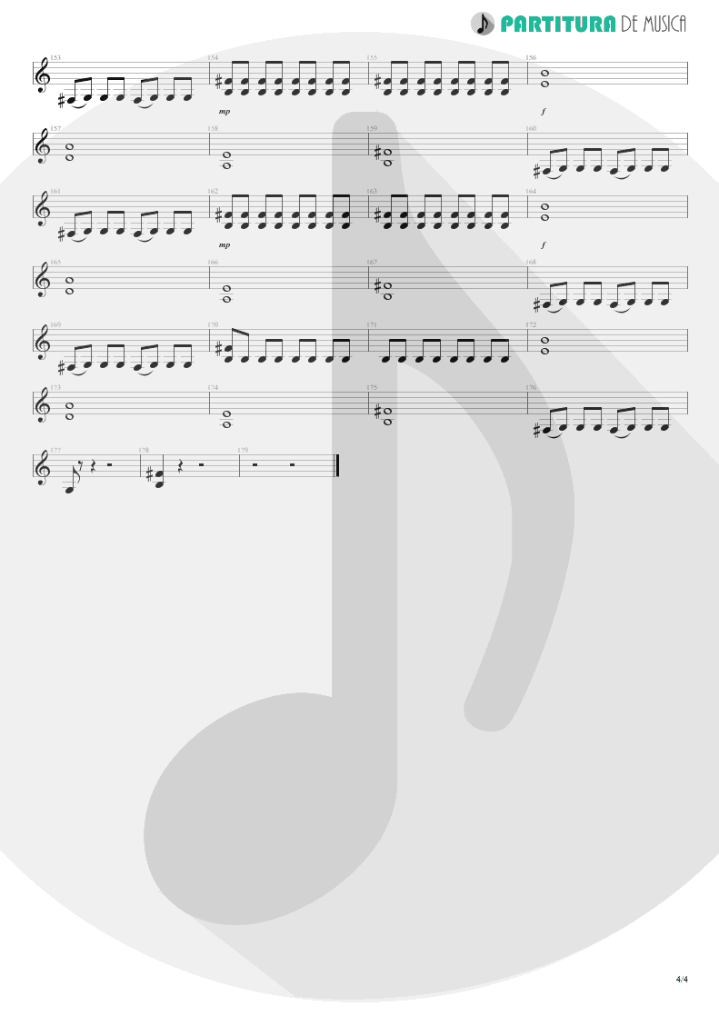 Partitura de musica de Guitarra Elétrica - Another Piece Of Meat | Scorpions | Lovedrive 1997 - pag 4