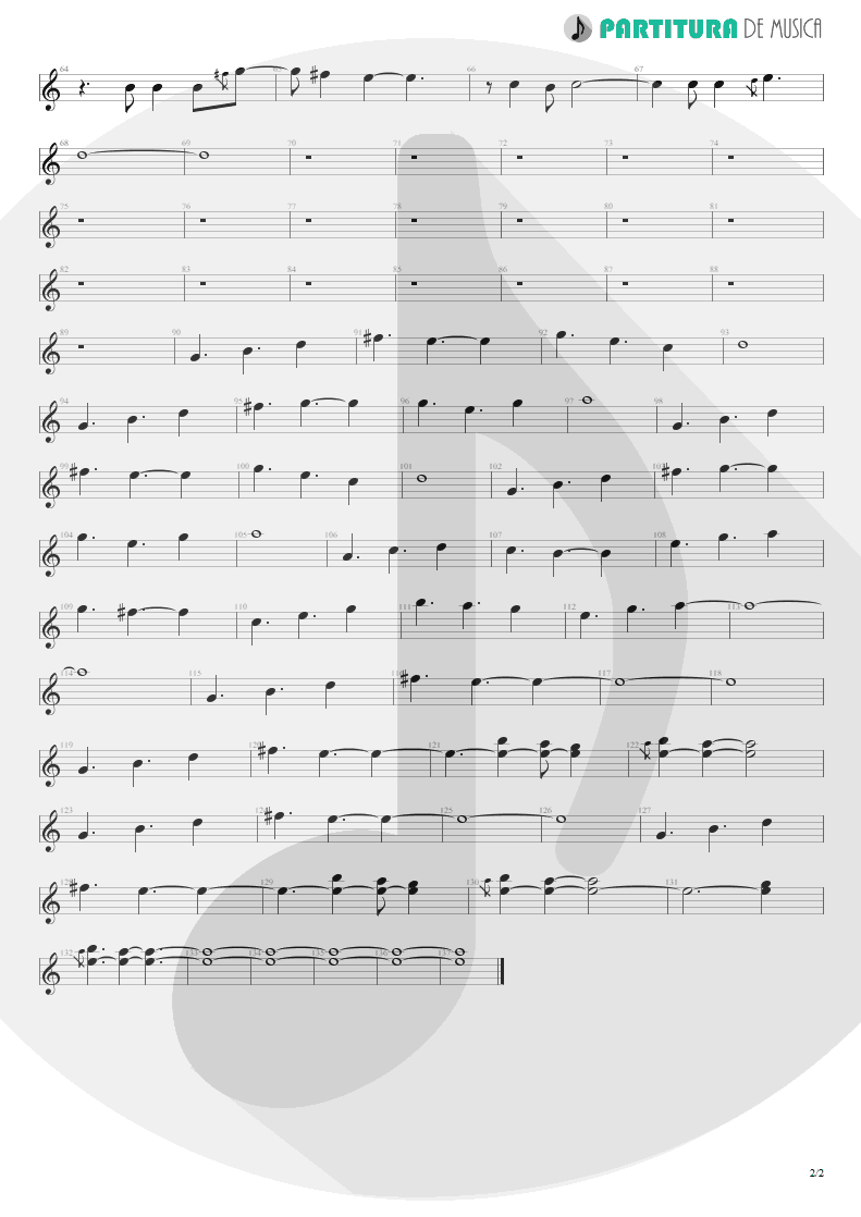 Partitura de musica de Canto - Moment Of Glory | Scorpions | Moment of Glory 2000 - pag 2