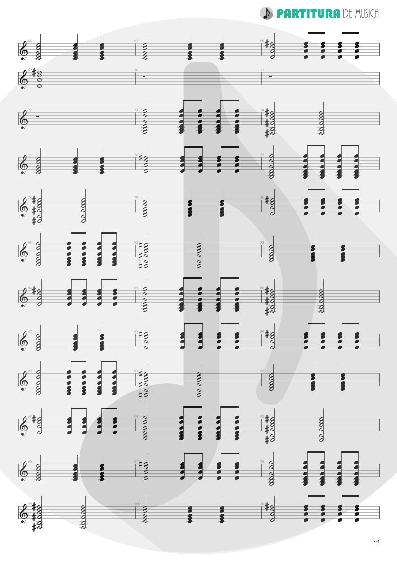 Partitura de musica de Violão - Moment Of Glory | Scorpions | Moment of Glory 2000 - pag 3