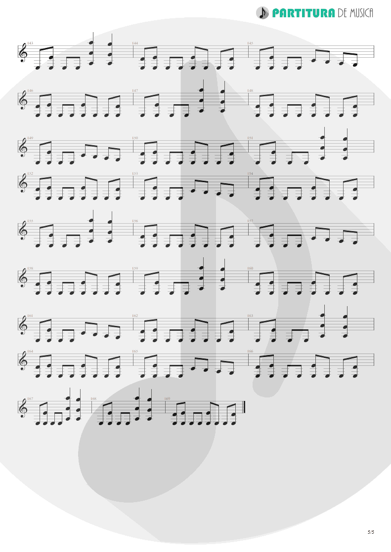 Partitura de musica de Guitarra Elétrica - New Generation | Scorpions | Unbreakable 2004 - pag 5