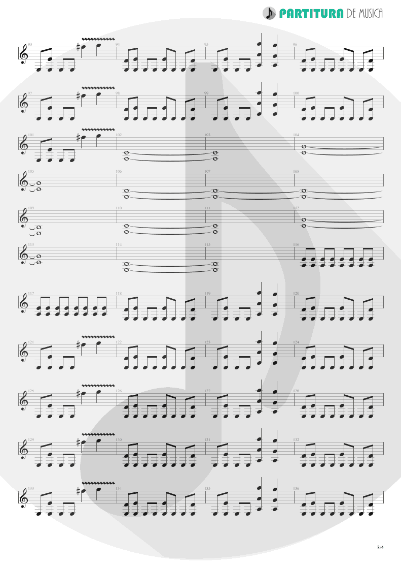 Partitura de musica de Guitarra Elétrica - New Generation | Scorpions | Unbreakable 2004 - pag 3