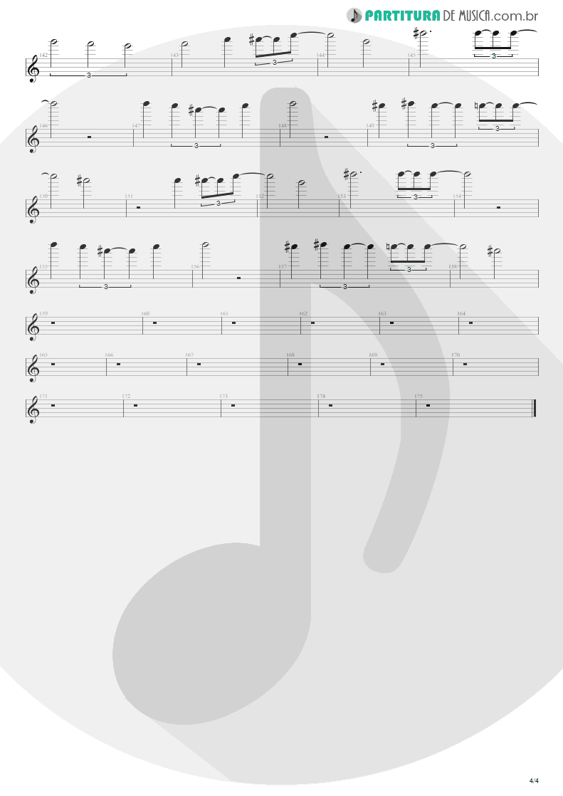 Partitura de musica de Canto - For Tomorrow | Shaaman | Ritual 2002 - pag 4