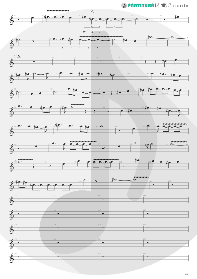 Partitura de musica de Canto - Time Will Come | Shaaman | Ritual 2002 - pag 2