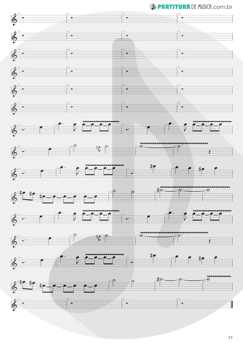 Partitura de musica de Canto - Time Will Come | Shaaman | Ritual 2002 - pag 3