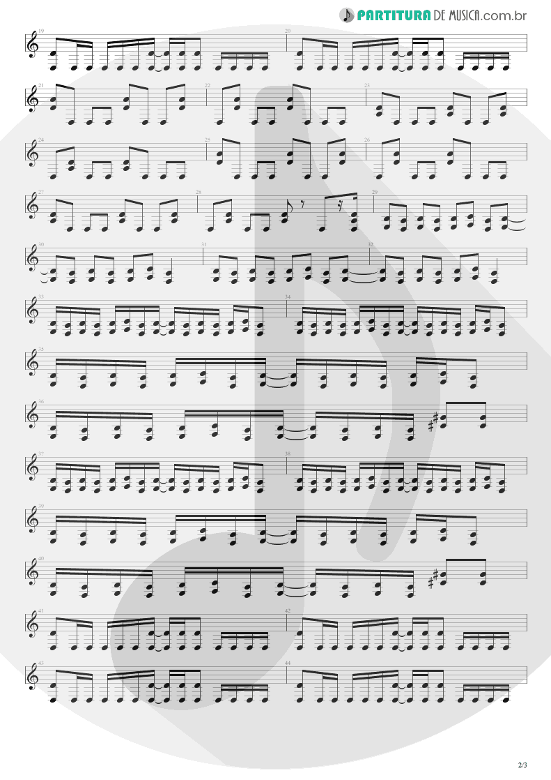 Partitura de musica de Guitarra Elétrica - Madman | Silverchair | Frogstomp 1995 - pag 2